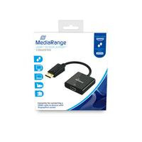 MediaRange HDMI Buchse/DP STecker 10 Gbit/s 15cm schwarz