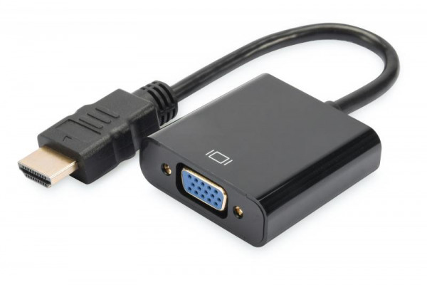 DIGITUS HDMI-Konverter HDMI-A -> VGA(D-Sub) schwarz