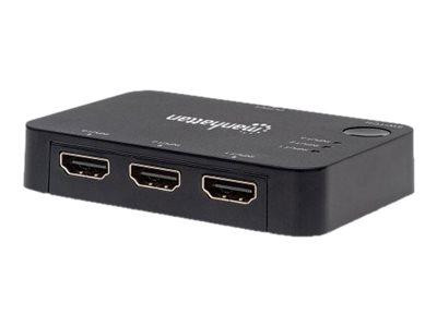 Manhattan 4K Splitter,HDMI,1xHDMI-Female3xHDMI-Female,Black,