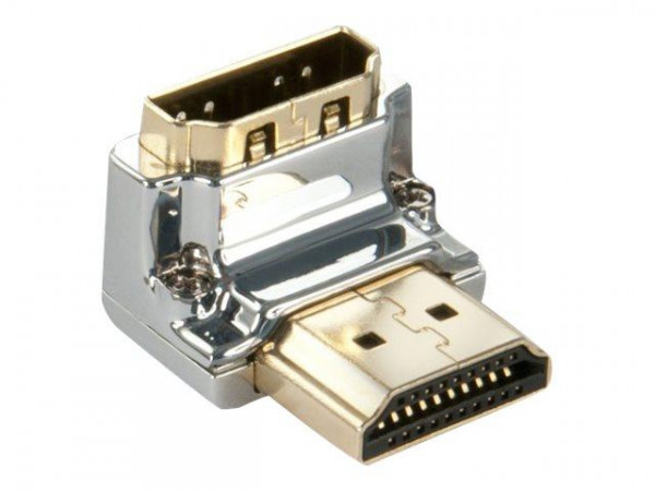 Lindy Adapter HDMI CROMO 90 Grad M/F "Runter
