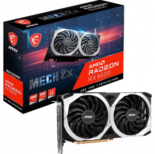 MSI Radeon RX6600 MECH 2X 8G 8GB GDDR6 HDMI 3xDP