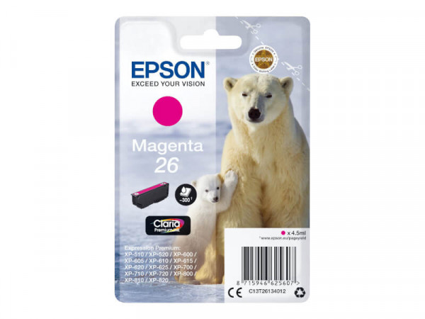 Patrone Epson 26 magenta T2613
