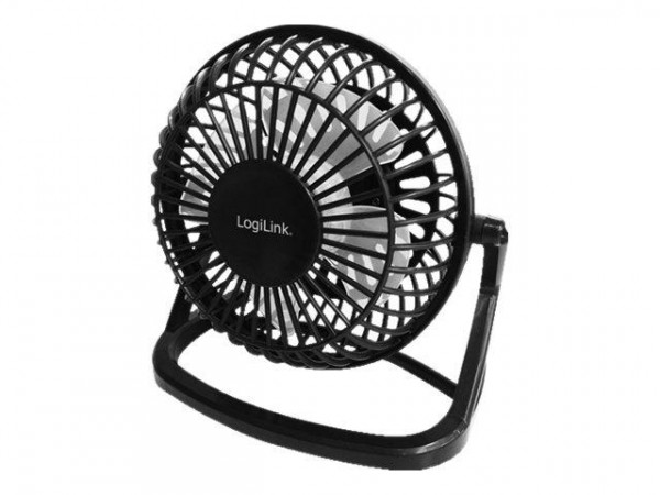 LogiLink Tischventilator USB 360°Winkeleinstellung, schwarz