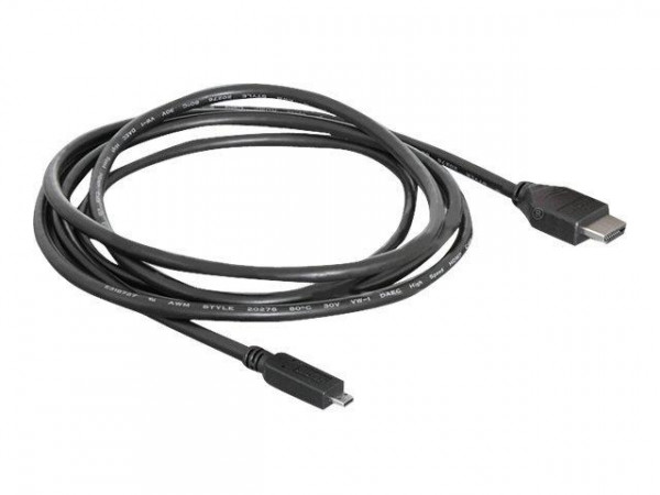 HDMI-Kabel Delock Ethernet A -> micro D St/St 2.00m