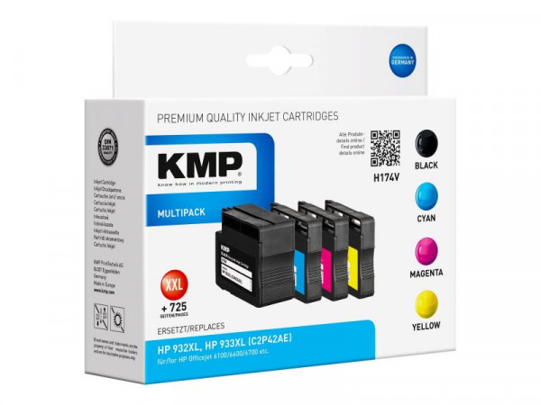 KMP Patrone HP NR.932/933XL Multip. 1000-1200 S. H174V