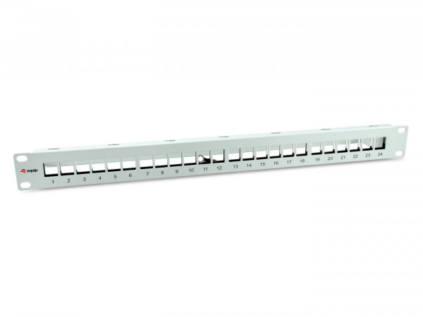 Equip Patchpanel 24x Cat6A 19" FTP 1HE Keystone Montage ws