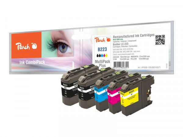 Peach Patrone Brother MFC-J4420 MultiPackPlus Retail Comp.