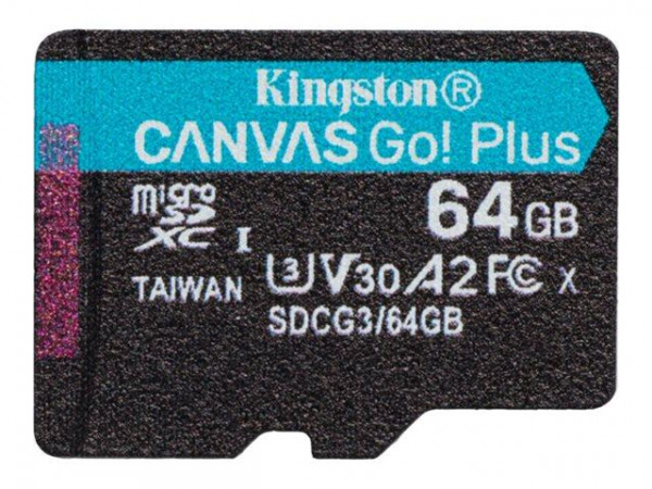 SD MicroSD Card 64GB Kingston SDXC Canvas Go Plus o.A