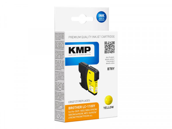 KMP Patrone Brother LC-1100Y 325 S. yellow
