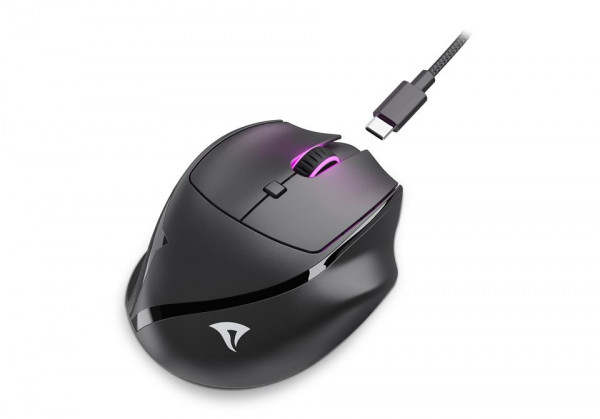 Sharkoon Maus OfficePal M25W Optisch 6 Tasten 4.000 DPI schw