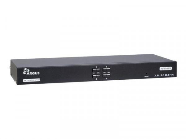 Inter-Tech KVM-Switch AS-9104HA Rackmount HDMI, 4xHDMI/USB