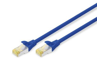 DIGITUS CAT 6A S/FTP Patchkabel, 1m, blau