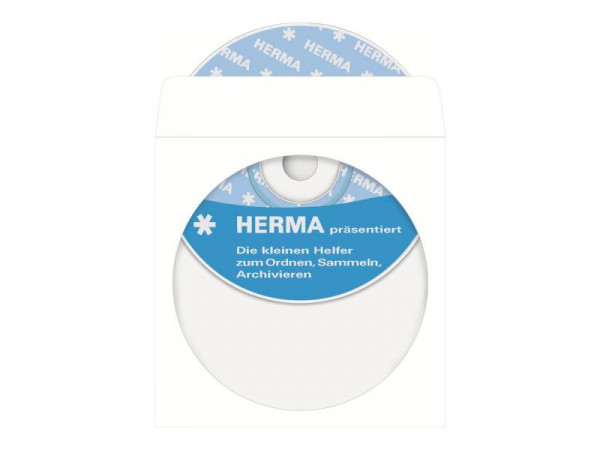 HERMA CD-Papierhüllen weiß mit Klebefläche 1000 St.