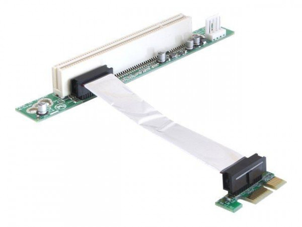 Riser Card Delock PCIe x1 -> PCI 32bit 5v flexibles Kabel
