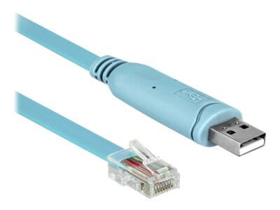 DELOCK RS-232 Konsolenkabel, USB-A Stecker > RJ45 Stecker 2m