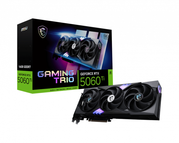 MSI RTX5060 TI 16G Gaming Trio OC 16GB GDDR HDMI 3xDP