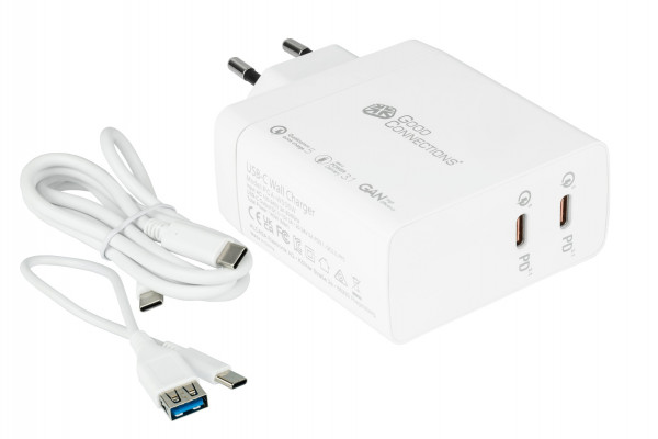 Good Connections USB-Schnellladegerät 140W mit GaN, 2-Port