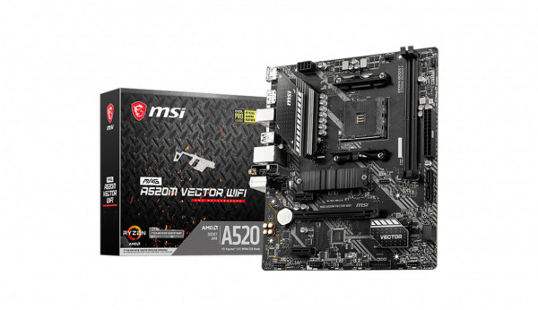 Mainboard MSI MAG A520M VECTOR WIFI (A520,AM4,mATX,AMD)
