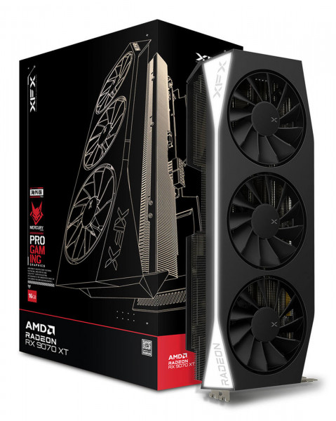 XFX RX 9070XT OC Gaming Mercury LED 16GB GDDR6 HDMI 3xD