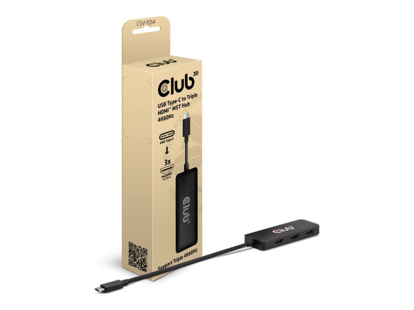 Club3D MST-Hub USB 3.2 Typ C > 3x HDMI 4K60Hz