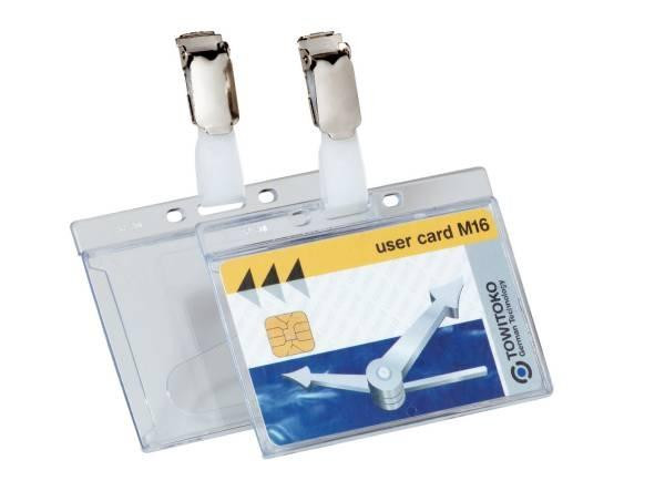 DURABLE Hartbox Clip Betr/Sicherheitsausw. 54x85mm 25er Pck