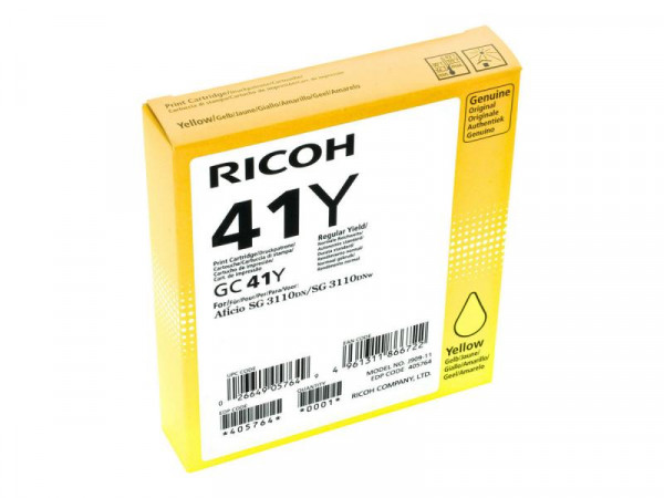 Ricoh Patrone GC41Y Gel yellow 2200 Seiten 405764