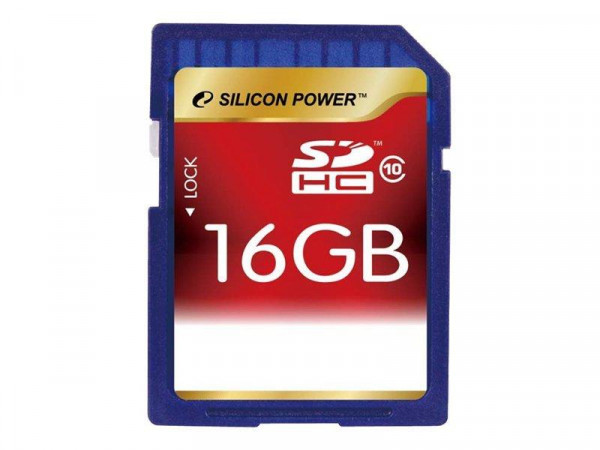 SD Card 16GB Silicon Power SDHC (Class 10) Retail