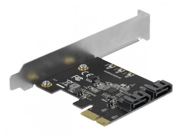 DELOCK 2Port SATA PCI Express Karte Low Profile Formfaktor