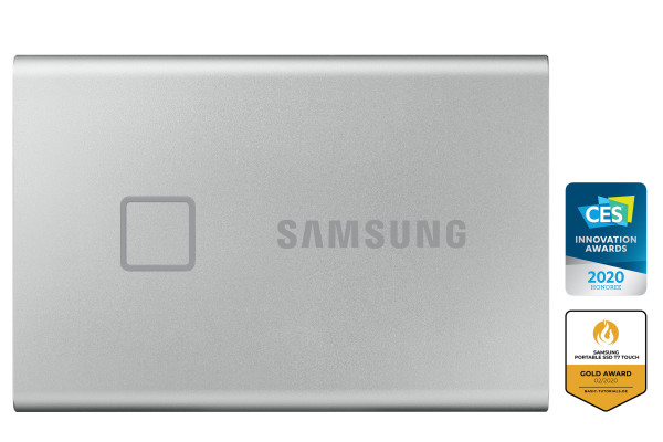 SSD 500GB Samsung Portable SSD T7 Touch USB3.2 silver