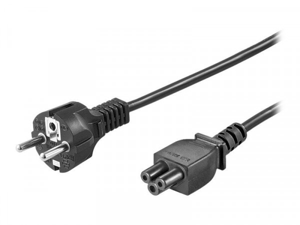 Goobay Netzanschlusskabel C5, 1,8m, schwarz, retail