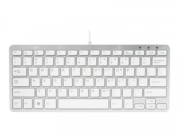 R-Go Compact-Tastatur US-Layout weiß
