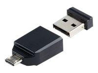 USB-Stick 32GB Verbatim 2.0 Store'n Stay + OTG Adapter