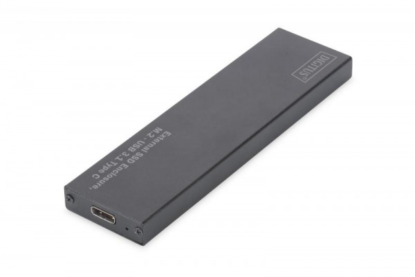 DIGITUS Externes Gehäuse M.2 USB3.1/C SSD Alu schwarz