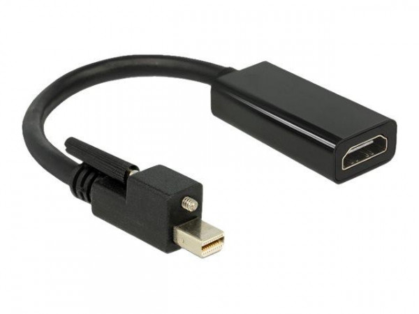 Displayport Adapter Delock mini DP -> HDMI St/Bu 4K +Schr