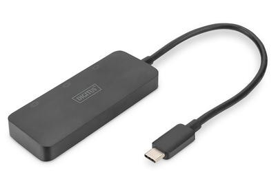 DIGITUS USB-Hub 3-Port C ->3xDP m.Kabel schwarz