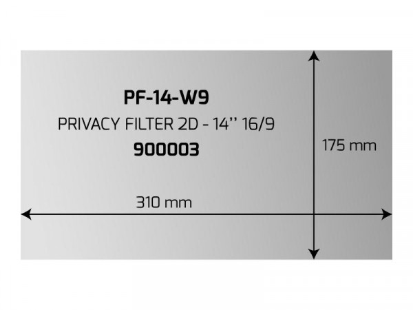 Notebook Port Privacy Filter 2D 35,6cm (14") 16/9