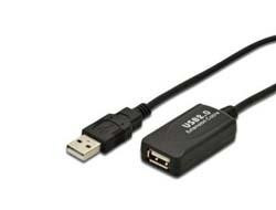 DIGITUS Verlängerungskabel USB2.0/A St/Bu 5.0m schwarz