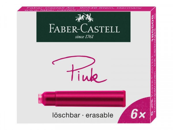 FABER-CASTELL Tintenpatronen Standard pink 6er