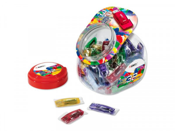 Emtec USB2.0 C410 32GB Candy Jar 80 pces