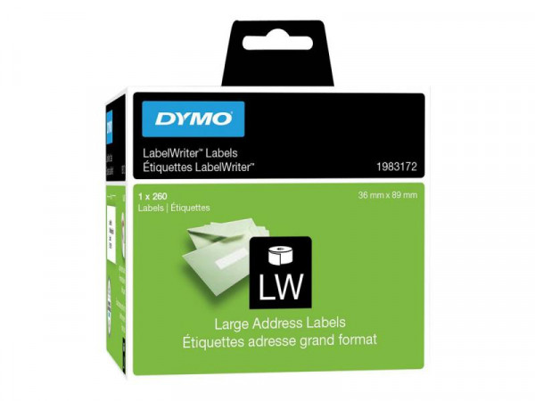 DYMO LW-Adressetiketten 36x 89mm 260St/Rolle