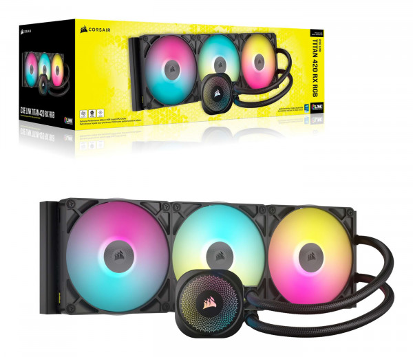 CORSAIR WAK iCUE LINK TITAN 420 RX RGB AIO 420mm