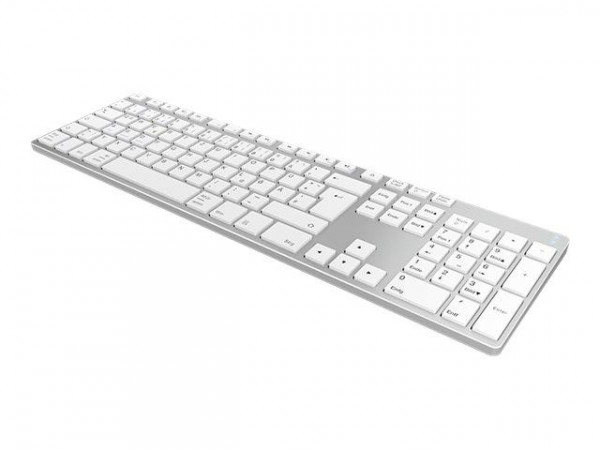 Tastatur Keysonic KSK-8022BT (DE) Bluetooth Aluminium silver