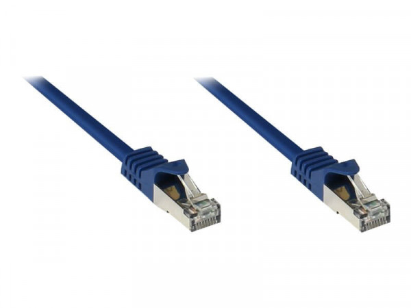 Good Connections Patchkabel m. Cat.7 Rohkabel blau 0,5m