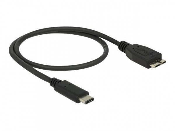USB3.1 Kabel Delock C -> micro B St/Bu 0.50m schwarz