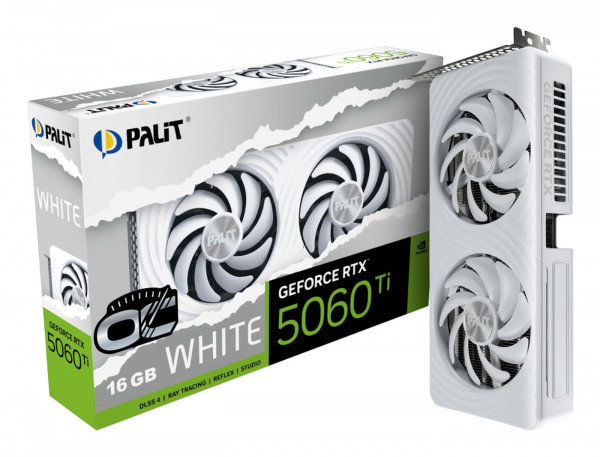 Palit RTX5060 TI White OC 16GB GDDR7 HDMI 3xDP