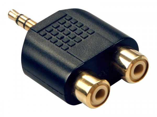 Lindy Audioadapter 2xRCA/3.5mm f/m vergoldet