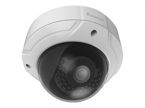LevelOne IPCam FCS-3085 Dome Out 4MP H.264 IR5,5W PoE