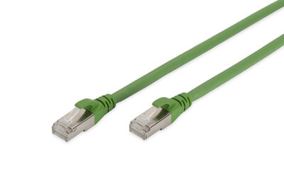 DIGITUS CAT 6A S/FTP Patchkabel, PUR (TPU), 25m, grün