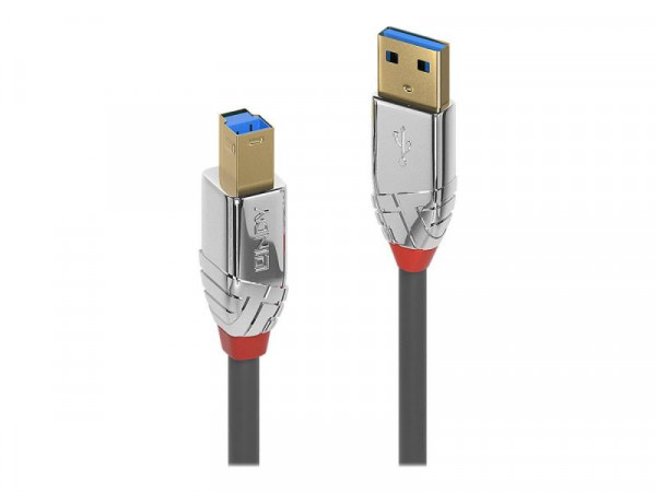 Lindy USB 3.0 Kabel Typ A/B Cromo Line M/M 1m