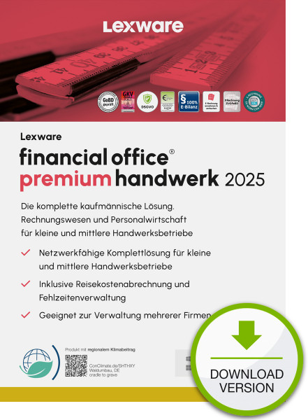 Lexware financial office premium handwerk 2025 ABO Download